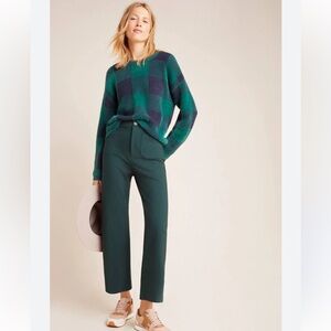 ANTHROPOLOGIE Courtney Cropped Wide-leg Pants